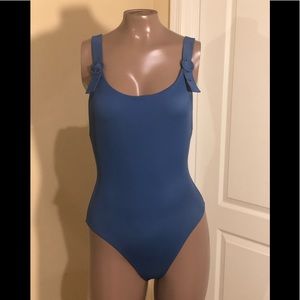 Solid and Striped Lucy Buckle Strap VBack Swimsuit